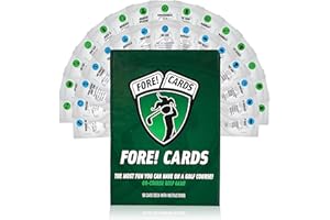 FORE! CARDS Fore Cards On Course - Juego de cartas de golf interactivo para diversión, estrategia y competencia - Mezcla formatos clásicos y únicos - Juegos de golf de cartas Fore y un regalo para golfistas de