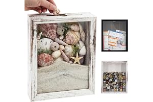 GraduationMall 8 x 10 skugglåda ram med fack, vinkork biljett stubbskal minneslåda, toppmatad display fodral memento minnessa