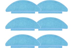 KiimSin 6 pièces de rechange chiffon de nettoyage pour Tikom L9000 /L8000, pour Lubluelu SL60D, pour LaResar L6 Nex, pour Honiture Q6 se accessoires pour aspirateur robot chiffons Microfibre