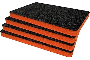 Shadow Foam Insert Pack Made for Peli 1500 - Cut and Peel Foam Inserts for Peli Cases | Camera Storage, Photography Organisation Orange / 30mm