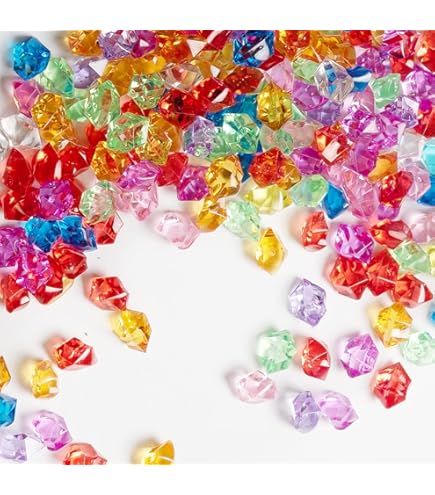 LYHLYA Pak van 100 Edelstenen voor Kinderen, Acryl Diamanten, 25 mm