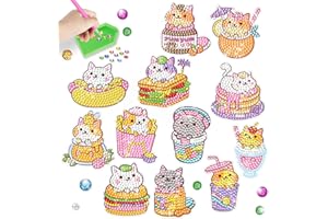 XIXKOLYU® Kit de pintura de diamantes 5D para niños y adultos, pintura de diamantes por números, kit de mosaico de puntos de diamante