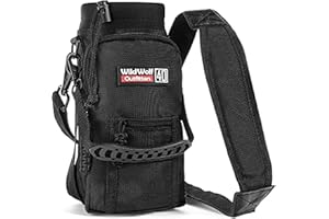 Wild Wolf Outfitters – # 1 Best Water Bottle Holder per 1.134 Gram Bottiglie – Carry, Proteggere e isolare Il Pallone con Questo Grado Militare Carrier W/2 Tasche e Tracolla Imbottita Regolabile.