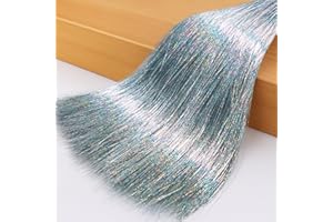 LOMIMOS Girlanda z lametami na Boże Narodzenie, 5000 sztuk, ozdoby choinkowe, na urlop, urodziny, wesele, imprezę, dekoracja wisząca (kolor srebrny)