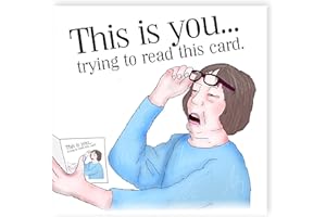 NotNiceThings Funny Mothers Day card, Rude Card for Mum, Cards for Mum, Birthday Card For Mum, Old age, Bad Eyesight, Glasses, from Son, Daughter