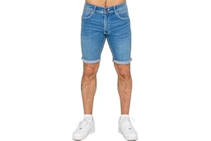 989Zé ENZO Mens Stretch Denim Shorts Above Knee Roll Up Summer Half Pant Jeans Bottoms