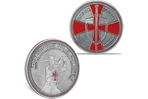 AtSKnSK Moneda de desafío de los Caballeros Templarios de la Cruz Roja