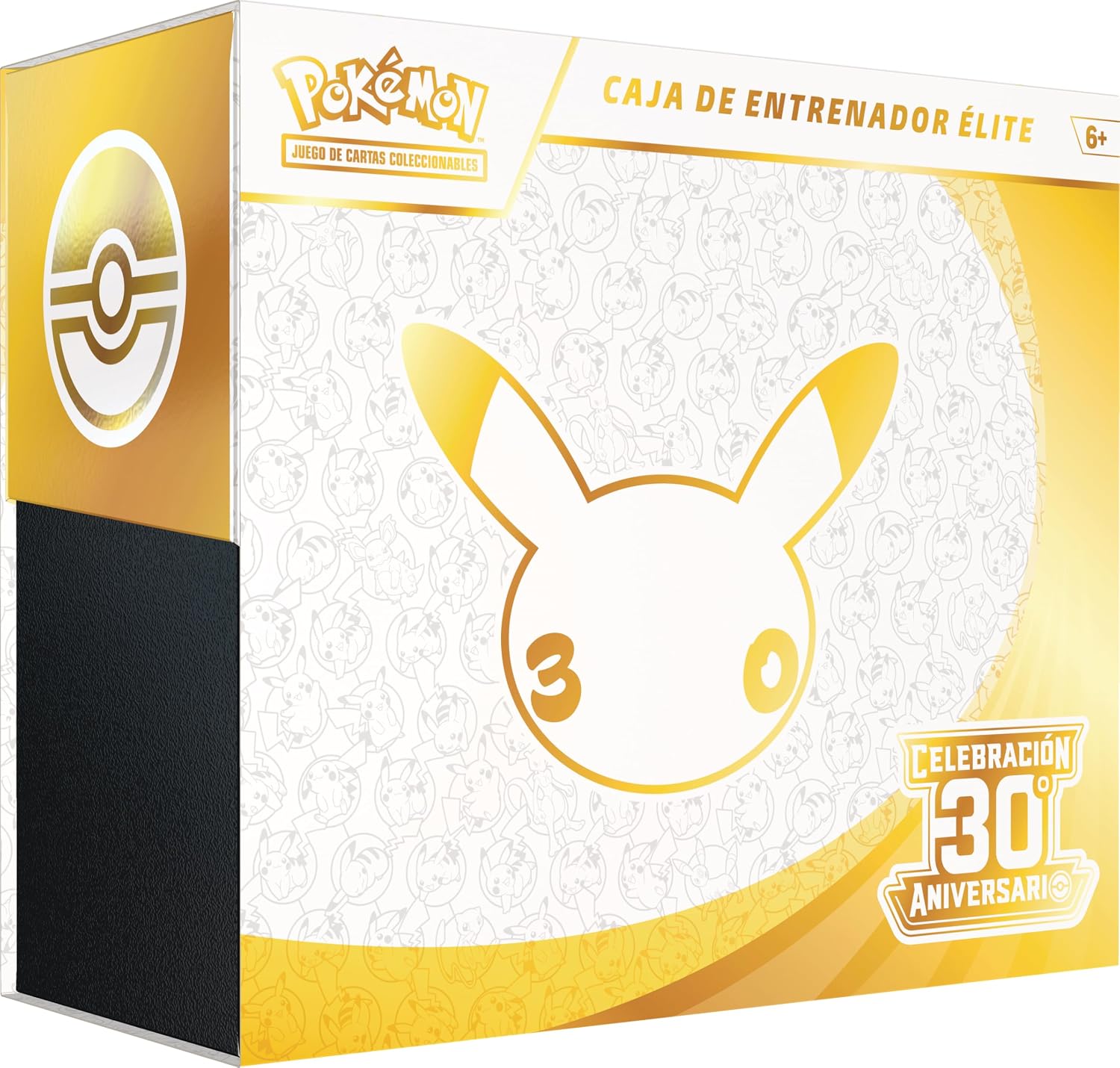 Pokémon: Caixa de treino de elite de comemoração 30º aniversário de JCC Pokémon (1 carta de promoção com ilustração expandida, 9 envelopes de melhoria e acessórios premium)