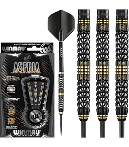 WINMAU Scott Mitchell 22 Gram Tungsten Darts with Flights and