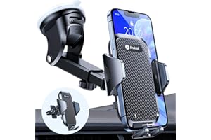 ‎ANDOBIL andobil Handyhalterung Auto [ 2024 Neueste Saugnapf ] 3 in 1 Saugnapf & Lüftung Halter Universale KFZ Autohalterung Zubehör für iPhone 16 Pro Max 15/14/13/12/11 Samsung Galaxy S24 Ultra/S23/S22 Usw