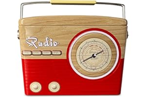 POWERHAUS24 Caja de lata para galletas, estilo retro, 1,5 l, con receta PH24, color rojo