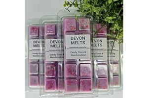 Devon Melts - Candy Floss & Marshmallow - Highly Scented 100% Soy Wax Snap bar
