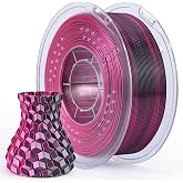 ELEGOO Silk PLA Filament 1.75 1kg Black Red Silk | Dual Color, 3D Filament Spool, for Most 3D Printers