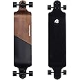 Retrospec Tidal 41-inch Drop-Down Longboard Skateboard Complete 9-Ply Canadian Maple Wood Build Cruiser for Commuting, Cruising, Carving & Downhill Riding
