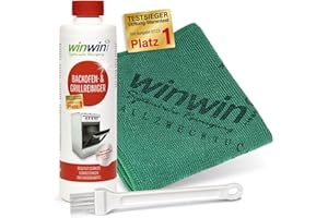 winwin clean Systemische Reinigung - BACKOFENREINIGER SET: 500ml + UNIVERSALTUCH + PINSEL
