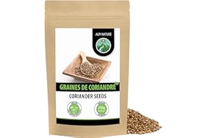 Alpi Nature Coriandre Graine 250g, Graines de Coriandre Entières pour la Cuisine et les Mélanges d'Épices