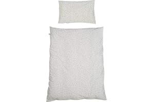 roba Kinderbettwäsche 100 x 135 cm miffy® - Baby Bettwäsche Set inkl. Decken & Kopfkissenbezug 100x135 / 40x60 cm - aus Baumwoll-Jersey für Kinder & Babybett - Grau