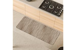 Comart - Dywan kuchenny Nancy - Antypoślizgowy - Można prać w pralce - Nowoczesny chodnik szenilowy - Bieżnik do przedpokoju i kuchni - Miękki i trwały - Wyprodukowano we Włoszech, taupe - 50 x 130 cm