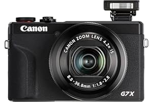 Canon PowerShot G7 X Mark III Digitalkamera (20,1 MP, 4,2-fach optischer Zoom, 7,5cm (3 Zoll) LCD-Touchscreen klappbar, DIGIC 8, 4K, Full-HD, WLAN, Bluetooth, Blendenautomatik; Zeitautomatik), schwarz