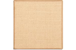 casa pura Tapis griffoir Jaune Clair pour Chats | en sisal résistant | 3 Tailles au Choix | Produit Naturel - sans substances Chimiques | 60x80cm