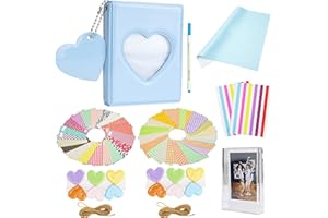 Yosuny Mini Album Photo 64 Poches pour Photo 2X3 Pouces, pour Fujifilm Instax Mini 7s 8 8+ 9 11 25 50s 70 90 Link Liplay Instant Camera, Polaroid PIC-300 / Zip/Snap/Kodak/HP Sprocket Film