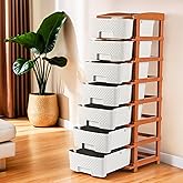 Kuber Industries Multi-Purpose 7-Layer Plastic Drawer Storage Organiser | Durable & Modular Kitchen & Toy Organizer For Kids 