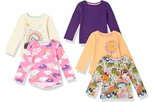 DUBLIN Amazon Essentials Camisetas de Manga Larga (Anteriormente Spotted Zebra) Niña, Paquetes Múltiples