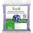 Saara HERBAL FRESH Blue Pea Flowers Powder, 50g, Butterfly Pea Flower Tea, Aprajita, Asian pigeonwings, Cordofan pea Flower Powder (Pack of 1 X 50g)