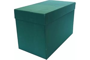Elba 100580265 - Caja de transferencia de cartón forrado con tela, 21 cm, color verde