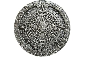 JEANSFRIEND Classic Vintage Silver Plated Aztec Calendar Hebilla del cinturón Belt Buckle