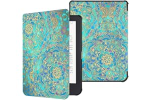 Fintie SlimShell Funda Compatible con Kobo Clara HD (15,2 cm (6") - Súper Delgada y Ligera Carcasa de Cuero Sintético con Función de Auto-Reposo/Activación, Jade