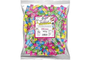 ‎TISE SÜSSWAREN Tise Süsswaren Super Tattoo Kaugummi,Wurfmaterial für Karneval & Fasching 200 Stück (440g)
