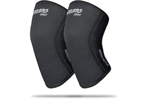 HUSTLERS ONLY Knee Sleeves Weight Lifting Knee Support for Women & Men - 5mm Neoprene Knee Sleeve for Powerlifting, Squats, Running, Fitness & Pain Relief - Knee Brace for Women & Men