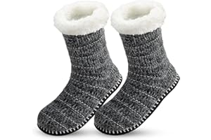Upenty Przytulne skarpety damskie, antypoślizgowe, ciepłe, grube skarpety zimowe, puszyste skarpety bożonarodzeniowe, skarpety do domu, na prezent, rozmiar 38–42 (EU)