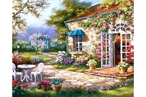 Kaieteur Pintura por números para adultos, kit de pintura al óleo en lienzo para niños con pinceles, pigmento acrílico, pintura de dibujo, 16 x 20 pulgadas