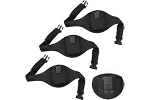 WEEWOODAY 3 Packungen Mikrofon-Gürtel mit Anti-Drop-Gurt, Neopren-Mikrofon-Tragetasche, verstellbar, schweißabsorbierend, Gürteltasche für vertikales Mikrofon, Fitnesslehrer, Lautsprecher, Theater (schwarz)