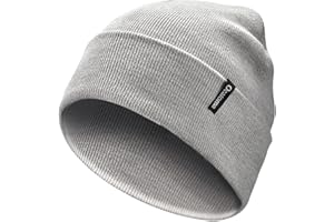 Ocatoma Beanie for Men Women Acrylic Knit Cuffed Slouchy Men's Daily Warm Hat Unisex Gifts for Men Women Boyfriend Him Her