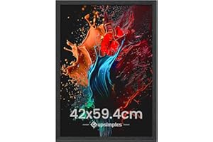 upsimples A2 Picture Frame, Wall Gallery Photo Frames with Engineered Wood, Black 1 Pack