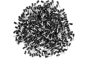 Afeld Elektro Lot de 500 embouts de câble isolés - 1,50 mm² - Noir - Longueur des manchons : 10 mm - Longueur totale : 17,2 mm - Pour conducteurs à fils fins et à fils fins
