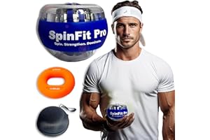 Free Fit Unlimited-Giroscopio para Fortalecer Mano-Hand Grip-Bola giroscopica-Antebrazo ejercitar-Fortalecedor de Agarre-Tenis Escalada Golf Ciclismo