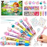 Bridokit Fabrica de Boligrafos con 8 Bol&iacute;grafos, Manualidades Ni&ntilde;os 6+ a&ntilde;os | Kit de Creaci&oacute;n de Bol&iacute;grafos con Accesorios de