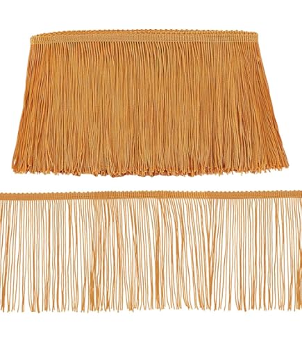 Yalulu 2 Mètres Paillette Ruban à Frange Garniture De Frange De Dentelle De Vêtements Ou Accessoires Pour DIY Latin Dress Stage Vêtements Accessoires (Rouge