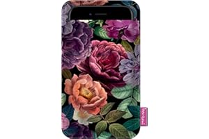 ARCO DESIGN Handytasche bertoni aus Filz für Smartphone z.B. iPhone 14/14 Pro Max/13/13 Pro/12/11, Galaxy S23+/S22 Ultra/S21+/S20, Redmi Note, Pixel 7/6 - Damen Handy-Hülle mit Stoff Filztasche (XXL, Enigma)