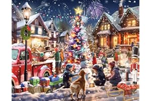 Snowman Contest Advent Calendar (Christmas Countdown Calendar) with Twas the Night Before Christmas Poem by Vermont Christmas Company