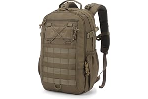 Mardingtop Plecak męski, 20 l, plecak trekkingowy, z systemem MOLLE, do użytku na zewnątrz, wojskowy, taktyczny, kemping, wędrówki, podróże