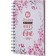 Amazon Brand - Solimo Daily Planner and Organizer, To Do List, Undated Hard Bound Planner, Laminated Covers, 150 Pages (The Journey)