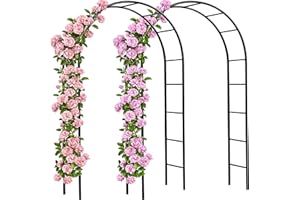 Gardebruk 2X Arco per Rampicanti 240x140x37cm Metallo Traliccio per Rose Pergolato Vite Decorazione Eventi