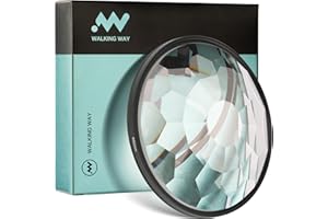 Walking Way Kaleidoskop Prismenlinsenfilter 49 MM Fraktalfilter für Wiederholte Motive, Prisma Spezialeffektfilter mit Refraktionseffekt und Anamorphotische Prismenfilter Effektfilter