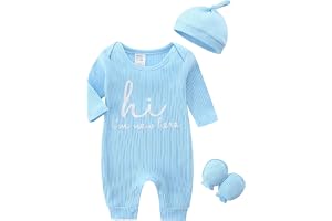 KIDDLETOWN Nyfödd babydräkt flicka pojke, bomull sparkdräkt baby flicka 0-3 månader, babydräkt pojke, baby pyjamas, baby spar
