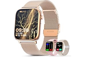 elfofle Smartwatch dla kobiet i mężczyzn, z funkcją telefonu, ekran dotykowy HD 1,83", wodoszczelność IP67 / SpO2 Fitness Tracker / cykl menstruacyjny, monitorowanie tętna, monitor snu, do systemu iOS